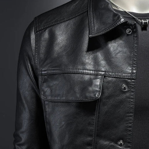 Adrien | Classic Men’s Faux Leather Jacket