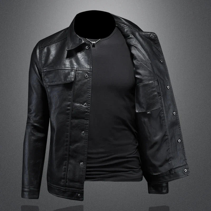 Adrien | Classic Men’s Faux Leather Jacket