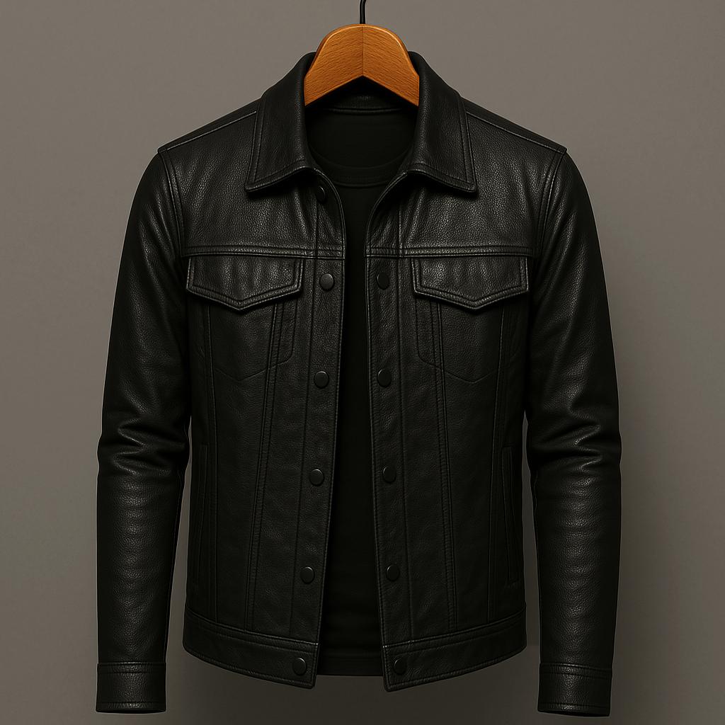 Adrien | Classic Men’s Faux Leather Jacket